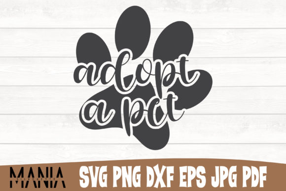 Adopt a Pet Svg Cut File Design Graphics and Graphic Templates Review