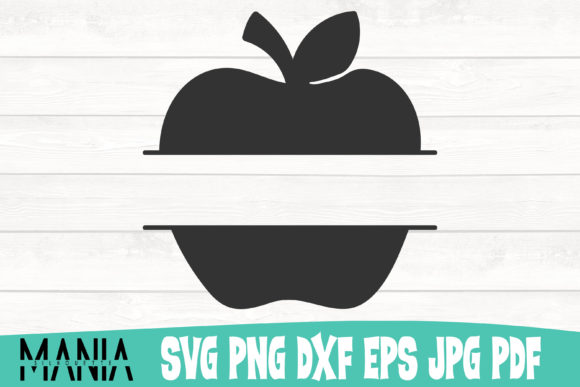 Apple Monogram Svg Cut File Design for Graphics and Graphic Templates