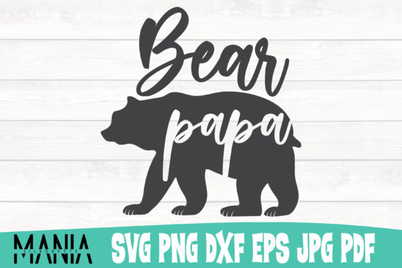 Bear Papa Cut File Design Svg: Graphics and Graphic Templates Review