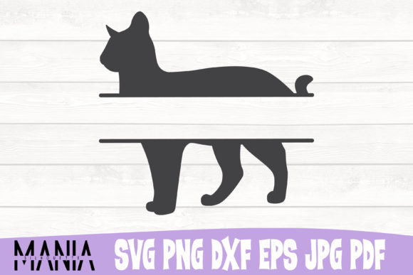 Cat Monogram Svg Cut File Design Graphics and Graphic Templates