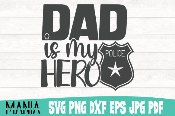 Dad Is My Hero Svg Cut File Design
