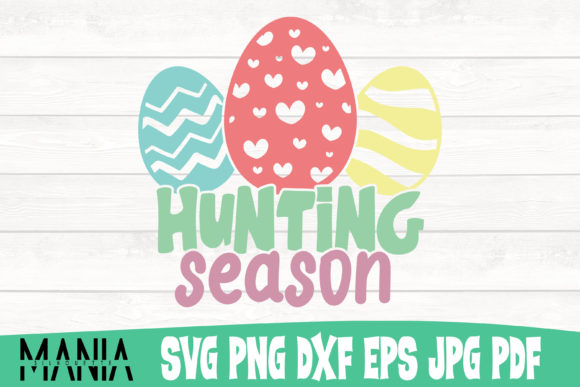 Easter Hunting Season Cut FIle Design Graphics
