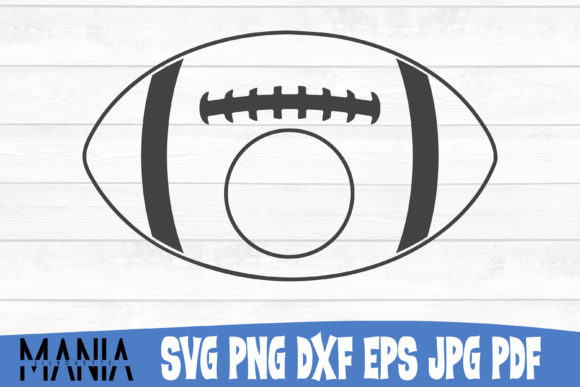 Football Monogram 3 Svg Cut File Design
