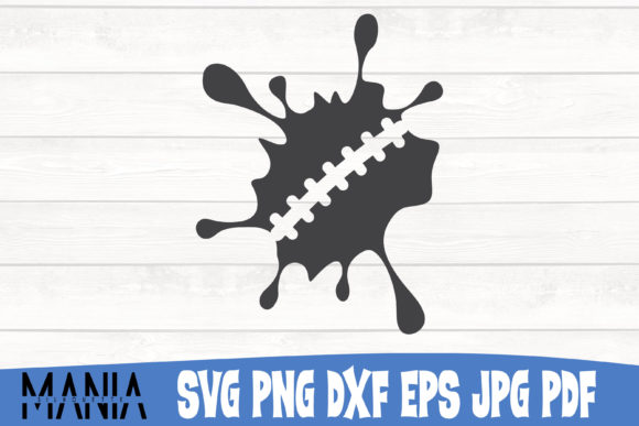 Football Splash Svg Cut File Design: Graphics for Graphic Templates