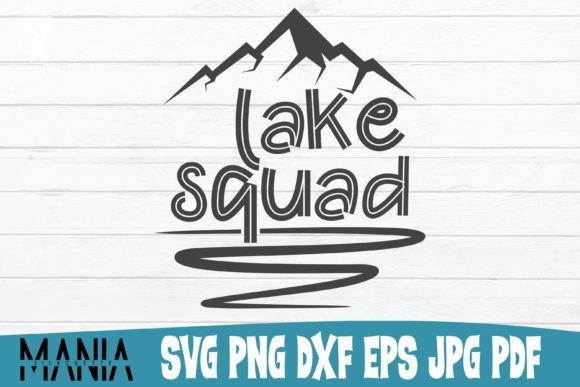 Lake Squad Graphic Templates: A Versatile SVG Design for Real Crafting Projects