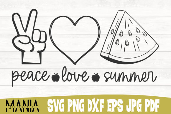 Peace Love Summer Svg Cut FIle Design Graphics Review